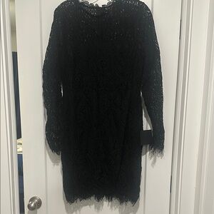Elegant Black Lace Dress